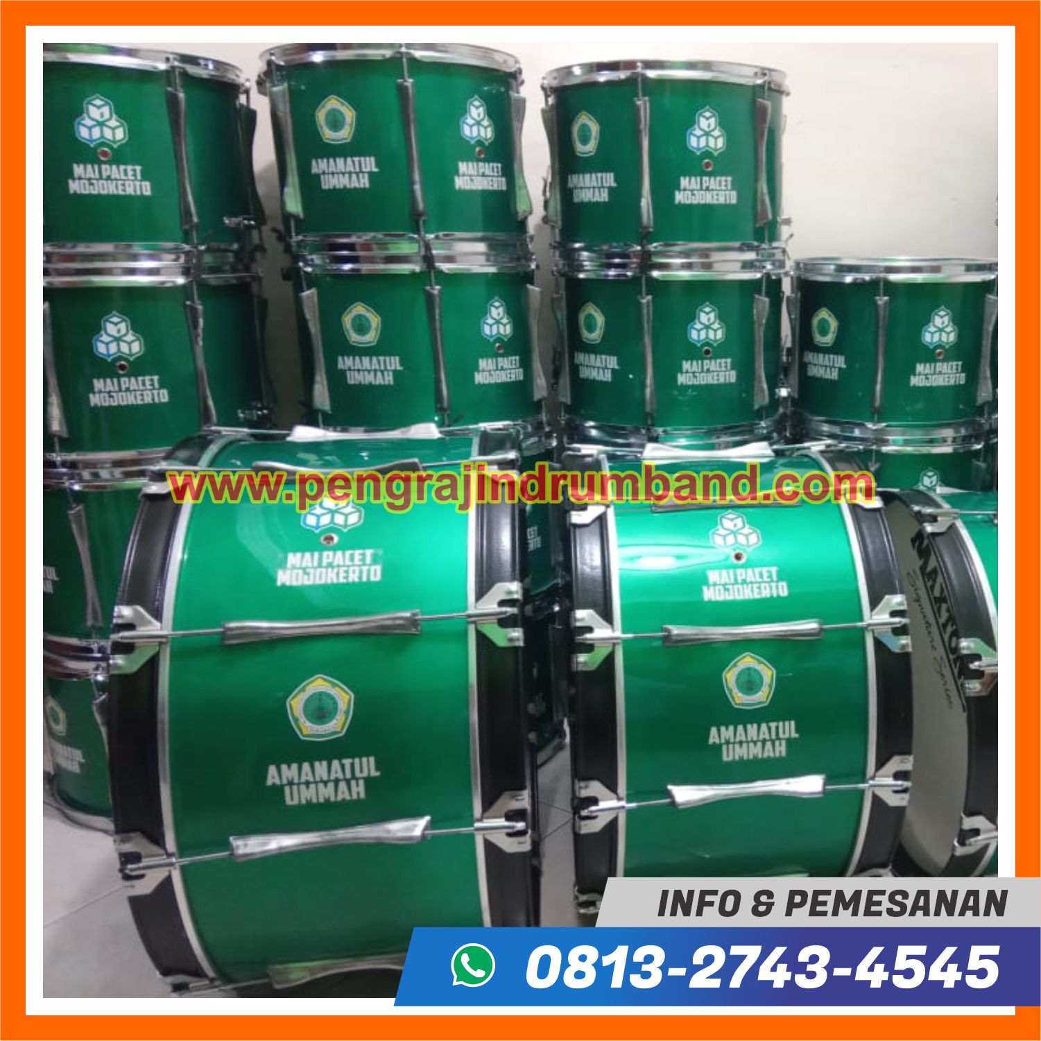satu set alat drumband