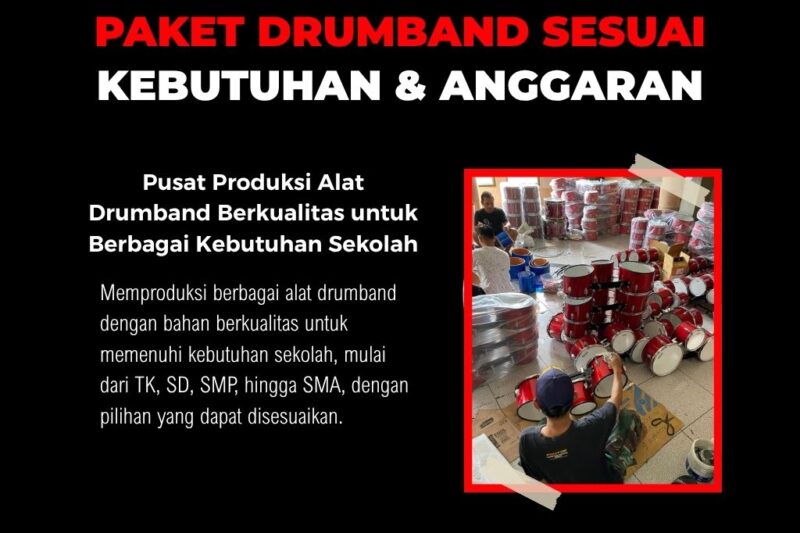 harga alat drumband untuk sekolah TK SD SMP dan SMA