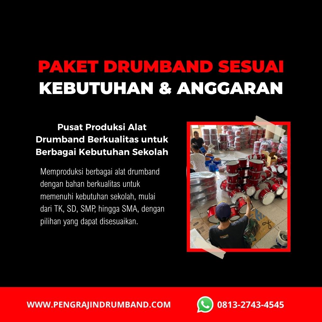 harga alat drumband untuk sekolah TK SD SMP dan SMA