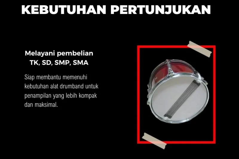 Pengrajin alat drumband Yogyakarta membuat perlengkapan drumband